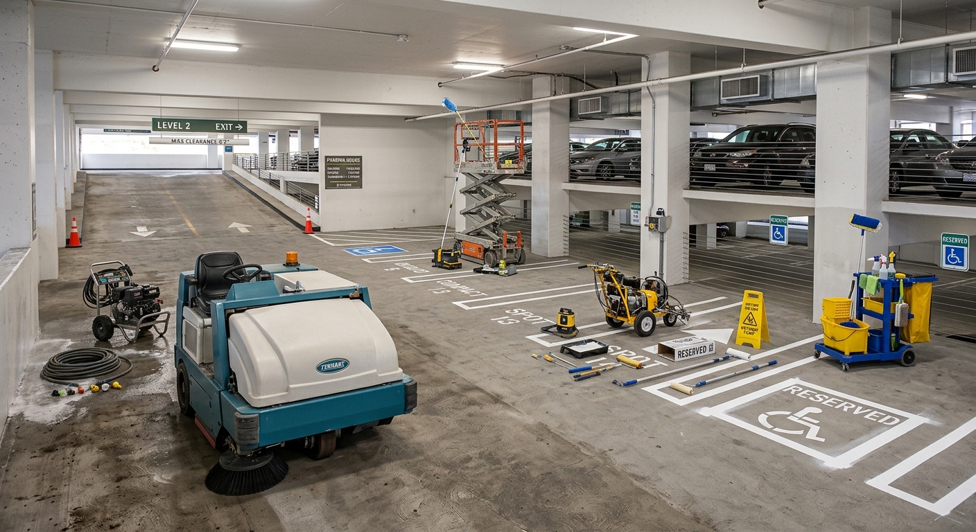 Integrated Cleaning, Striping, Painting, Turnover, and Preventive Property-Care Services
